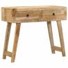 Stylish Console Table - Solid Wood Rough Mango - 90x32x75 cm