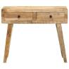 Stylish Console Table - Solid Wood Rough Mango - 90x32x75 cm