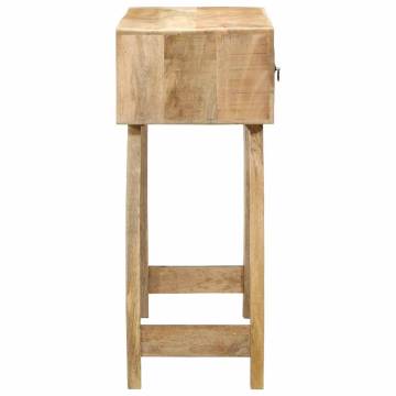 Stylish Console Table - Solid Wood Rough Mango - 90x32x75 cm