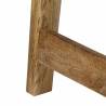 Stylish Console Table - Solid Wood Rough Mango - 90x32x75 cm