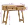 Stylish Console Table - Solid Wood Rough Mango - 90x32x75 cm