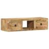  Wall-mounted TV Cabinet 100x32x25 cm Solid Wood Rough Mango Quantity in Package 1 Material solid rough mango wood 