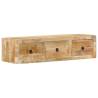  Wall-mounted TV Cabinet 100x32x25 cm Solid Wood Rough Mango Quantity in Package 1 Material solid rough mango wood 