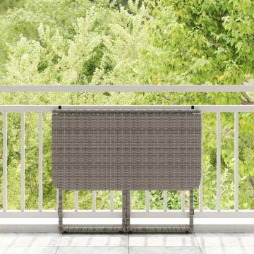 Folding Garden Table Grey 90x51 cm | Stylish Outdoor Furniture