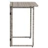 Folding Garden Table Grey 90x51 cm | Stylish Outdoor Furniture