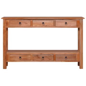 Solid Mahogany Console Table | 120x30x75 cm | Hipo Market