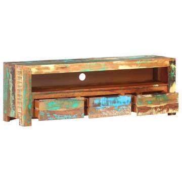 Solid Reclaimed Wood TV Cabinet - 119x30x41 cm | Hipomarket