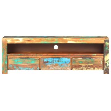 Solid Reclaimed Wood TV Cabinet - 119x30x41 cm | Hipomarket