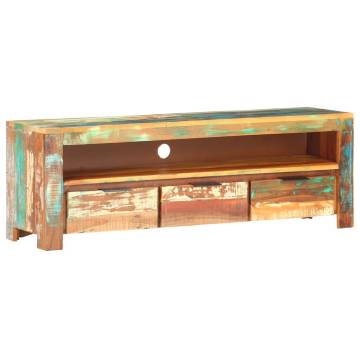 Solid Reclaimed Wood TV Cabinet - 119x30x41 cm | Hipomarket