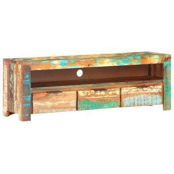 Solid Reclaimed Wood TV Cabinet - 119x30x41 cm | Hipomarket