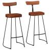  Bar Stools 2 pcs 49x43x103 cm Solid Wood Mango Colour dark brown and black Size 49 x 43 x 103 cm Quantity in Package 2 Material solid mango wood 