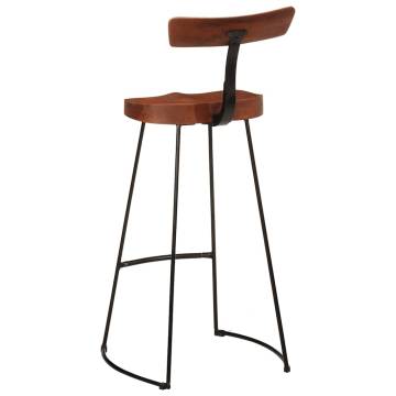 Bar Stools 2 pcs - Solid Wood Mango | Modern Design