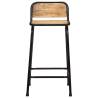 Bar Stools 2 pcs - Solid Wood Rough Mango for Modern Interiors