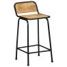 Bar Stools 2 pcs - Solid Wood Rough Mango for Modern Interiors