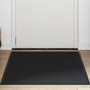 Doormat Black 90x120 cm - Durable & Non-Slip