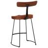 Modern Bar Stools 2 pcs - Solid Wood Mango & Metal Legs