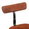 Modern Bar Stools 2 pcs - Solid Wood Mango & Metal Legs