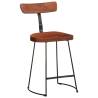 Modern Bar Stools 2 pcs - Solid Wood Mango & Metal Legs