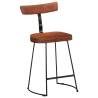 Modern Bar Stools 2 pcs - Solid Wood Mango & Metal Legs