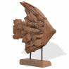 Handcrafted Teak Fish Sculpture | 40x12x57 cm | HipoMarket