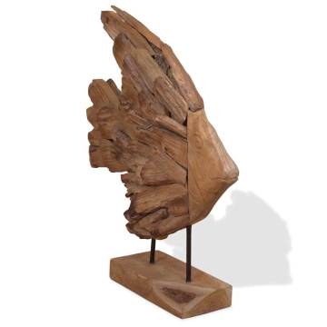 Handcrafted Teak Fish Sculpture | 40x12x57 cm | HipoMarket