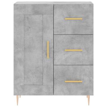 Stylish Highboard Concrete Grey - 69.5x34x180 cm | Hipo Market