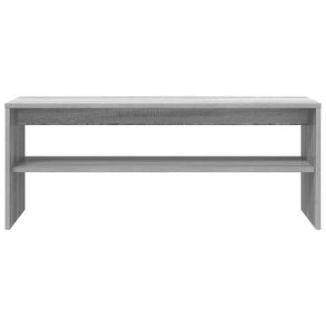 Stylish Grey Sonoma TV Cabinet - 100x40x40 cm Engineered Wood