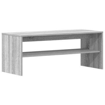 Stylish Grey Sonoma TV Cabinet - 100x40x40 cm Engineered Wood