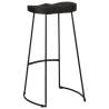 Stylish Black Bar Stools 2 pcs - Solid Mango Wood | Hipomarket