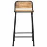 Bar Stools 4 pcs - Solid Wood Rough Mango - Modern Design