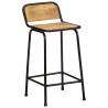 Bar Stools 4 pcs - Solid Wood Rough Mango - Modern Design