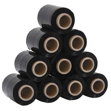 Stretch Films 10 pcs Black 23 µm 10 cm x 150 m | Hipo Market