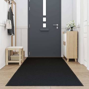 Durable Black Doormat 115x400 cm | Perfect for High-Traffic Areas