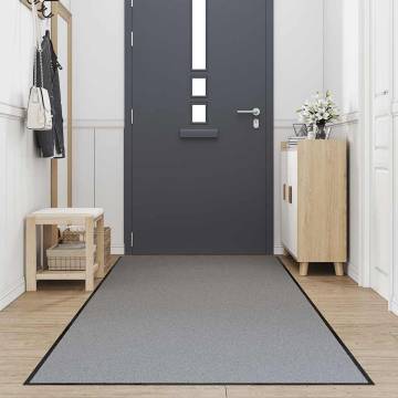 Doormat Grey 115x500 cm - Durable & Non-Slip | HipoMarket UK