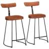 Bar Stools 2 pcs Solid Mango Wood | Modern Design