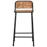 Set of 4 Solid Wood Bar Stools - Stylish & Unique Design