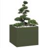  Planter Olive Green 100x100x80 cm Steel Colour steel/green Size 100 x 100 x 80 cm Quantity in Package 1 