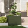 Stylish Olive Green Planter - 100x100x80 cm Steel