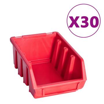 136 Piece Storage Bin Kit with Wall Panels - Organize Your Space