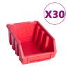 136 Piece Storage Bin Kit with Wall Panels - Organize Your Space