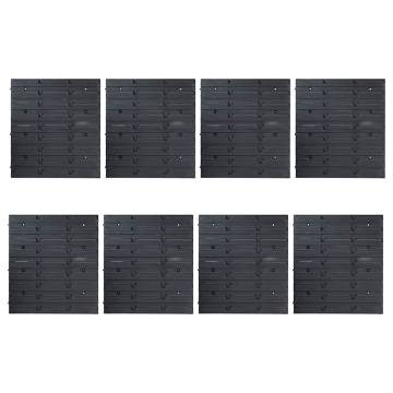 136 Piece Storage Bin Kit with Wall Panels - Organize Your Space