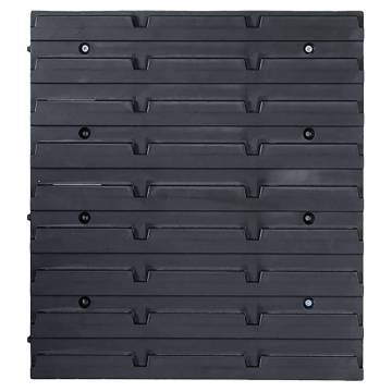 136 Piece Storage Bin Kit with Wall Panels - Organize Your Space