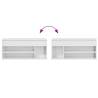 Shoe Bench High Gloss White - Stylish Storage | HipoMarket