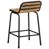 Stylish 2-Piece Solid Wood Bar Stools - Hipomarket