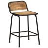 Stylish 2-Piece Solid Wood Bar Stools - Hipomarket