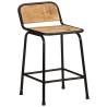 Stylish 2-Piece Solid Wood Bar Stools - Hipomarket