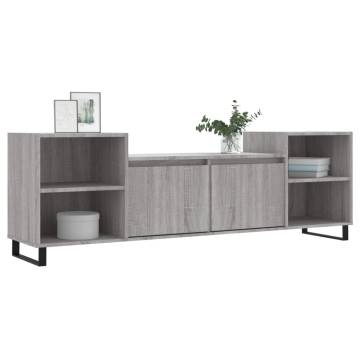 Stylish Grey Sonoma TV Cabinet - 160x35x55 cm | HipoMarket UK