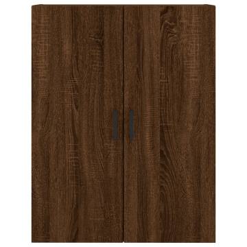 Stylish Highboard Brown Oak - 69.5x34x180 cm | Hipo Market