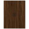 Stylish Highboard Brown Oak - 69.5x34x180 cm | Hipo Market