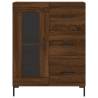 Stylish Highboard Brown Oak - 69.5x34x180 cm | Hipo Market